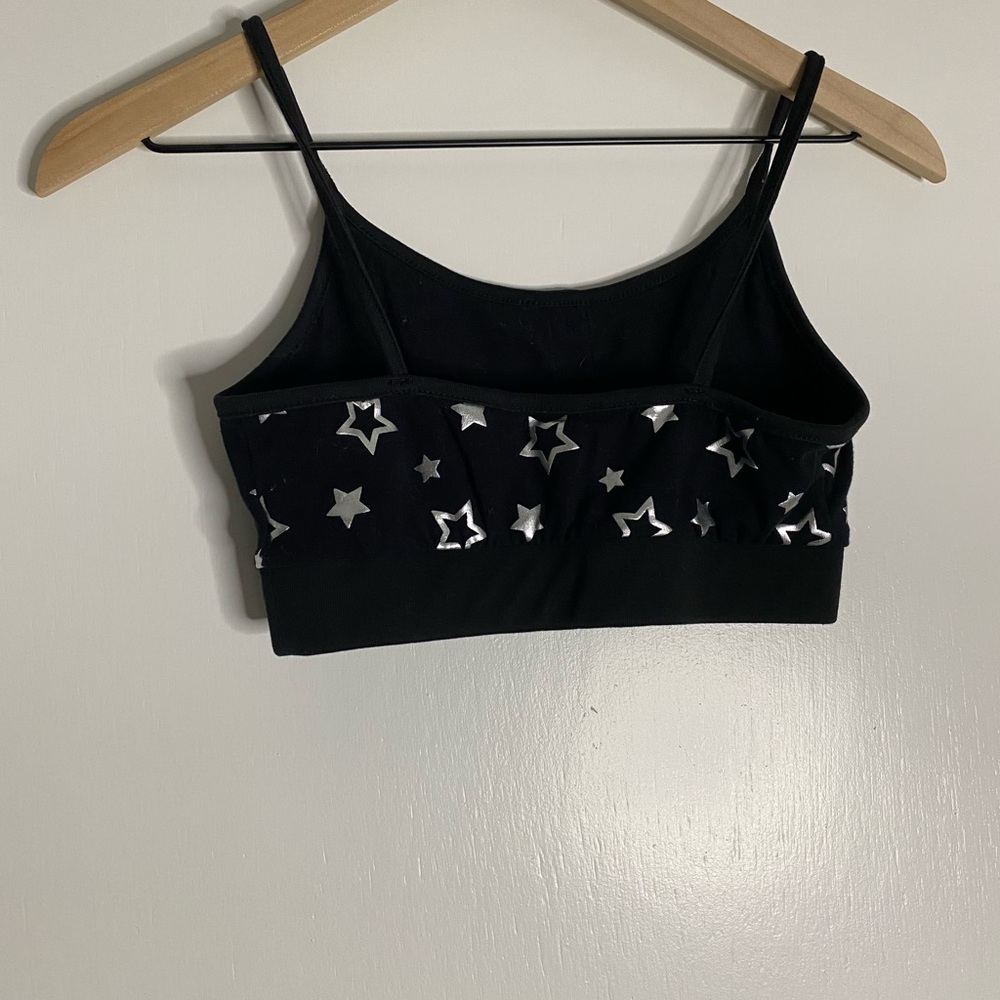Hot Topic Bra Silver Star Accents